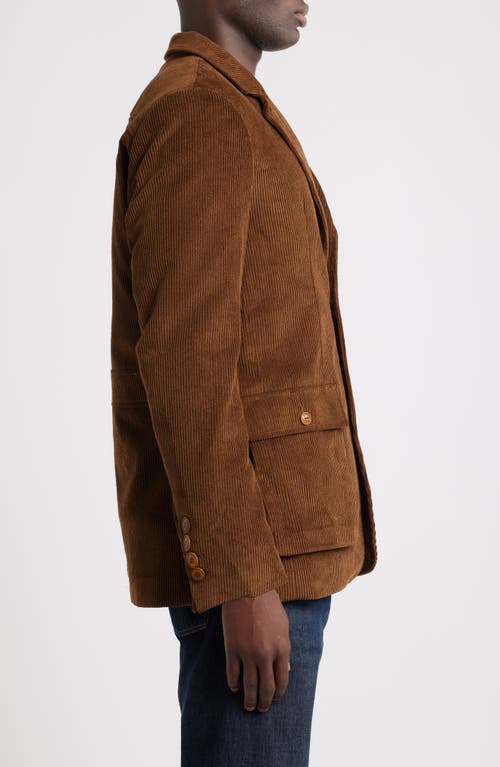 Schott Nyc Weekender Corduroy Blazer In Brown