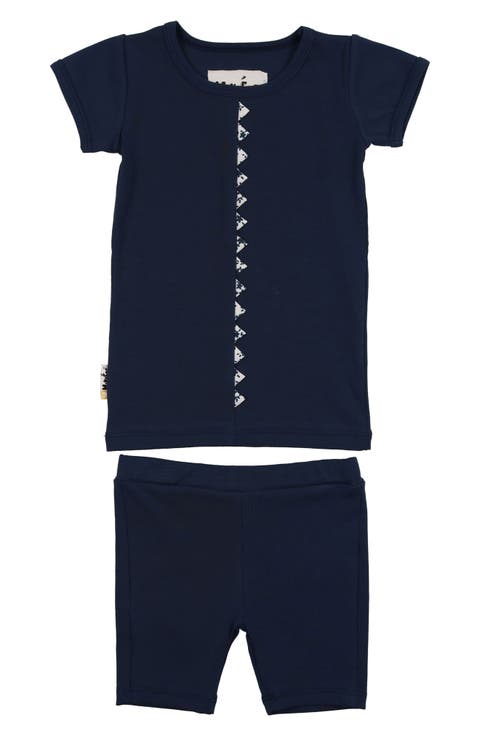 Floral Triangle Trim Top & Shorts Set (Baby)