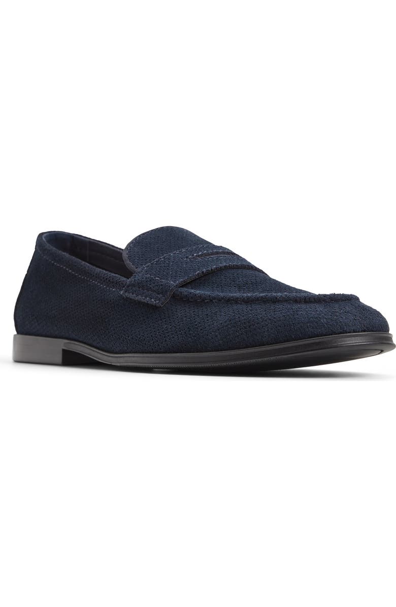 ALDO Journey Penny Loafer, Main, color, Navy