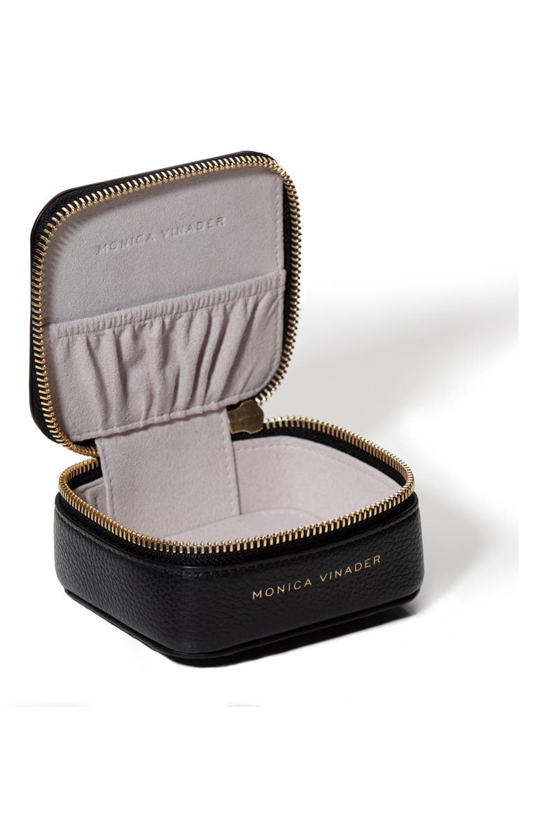 Leather Trinket Box, Alternate, color, BLACK