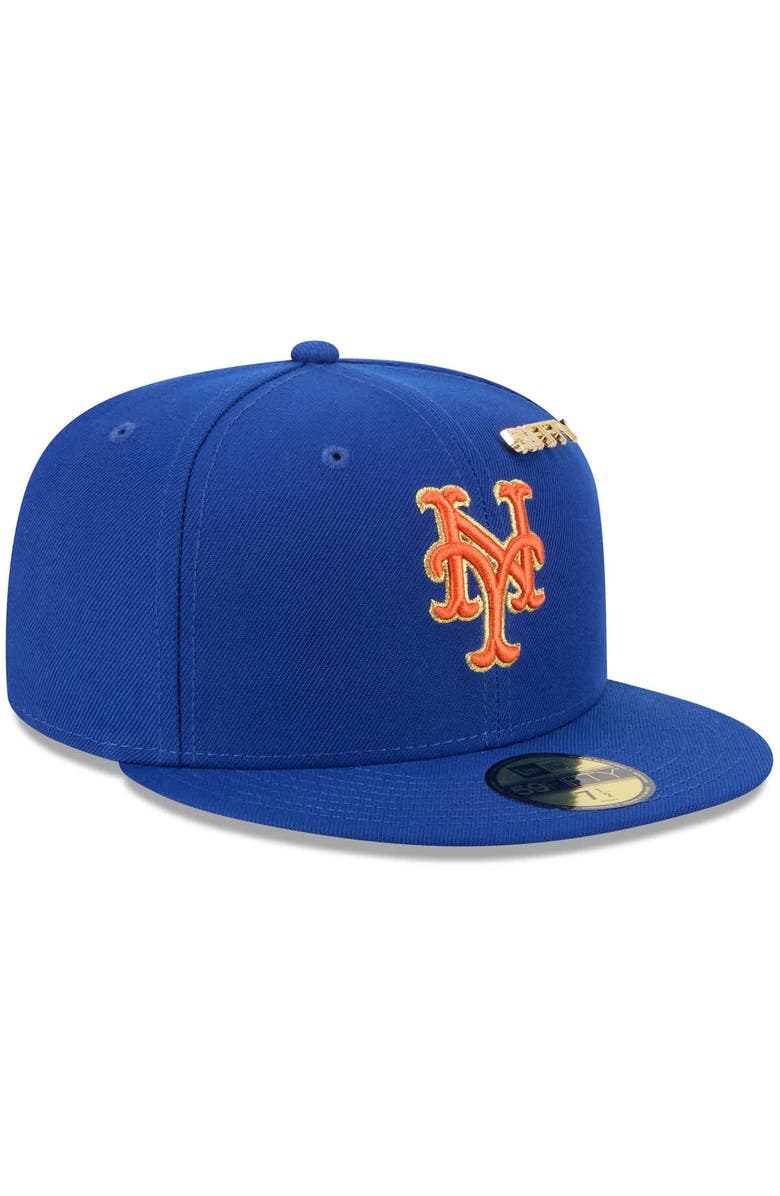 New Era Men's New Era Royal New York Mets 2025 59FIFTY Day 59FIFTY Fitted Hat with Pins, Alternate, color, Royal