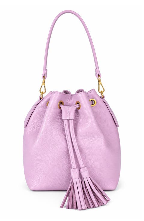 Carlotta Leather Bucket Bag