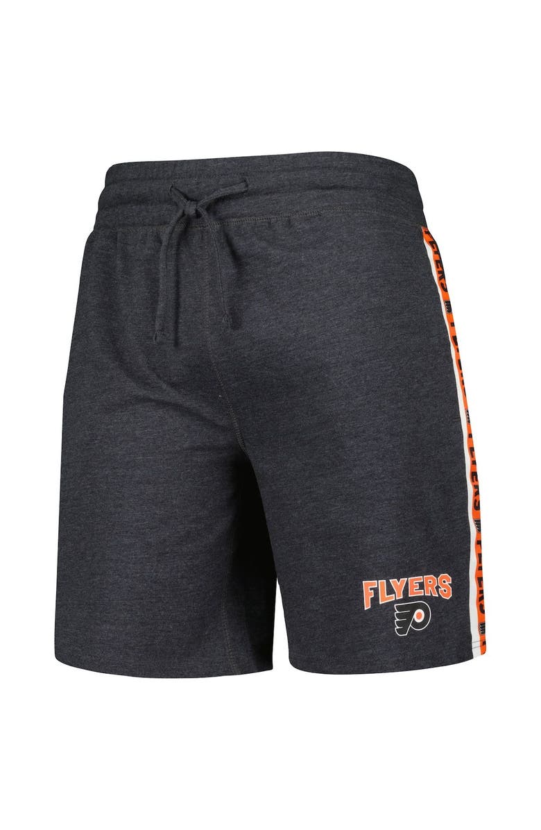 CONCEPTS SPORT Men's Concepts Sport Charcoal Philadelphia Flyers Team Stripe Shorts, Alternate, color,