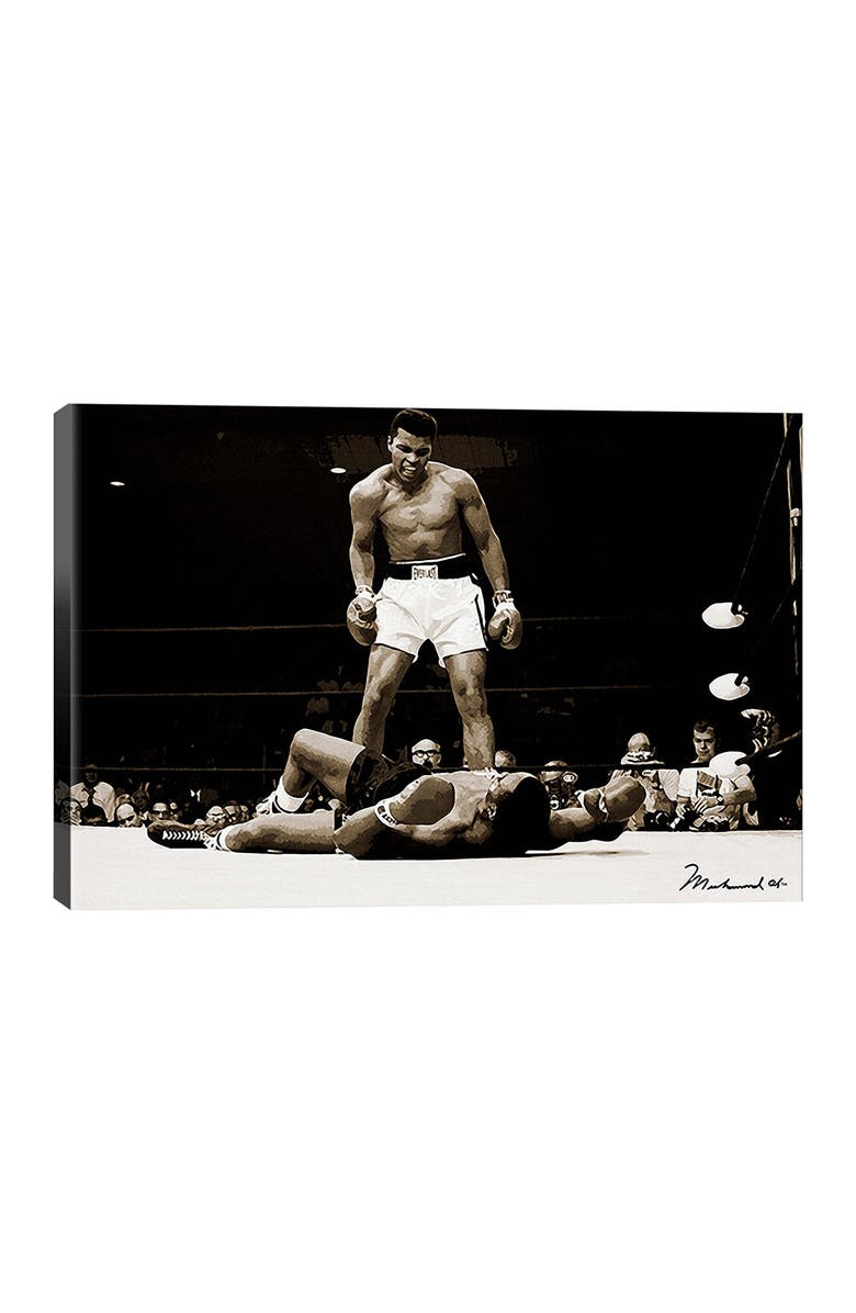 iCanvas Muhammad Ali Vs. Sonny Liston, 1965 by Muhammad Ali Enterprises Canvas Wall Art - 26" x 18", Main, color, 