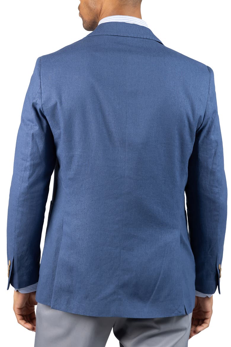 Linen Blend Sport Coat, Alternate, color, DENIM
