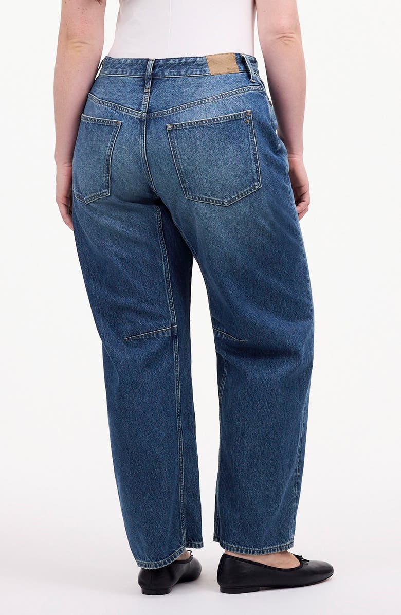 Madewell Darted Barrel Leg Jeans, Alternate, color,