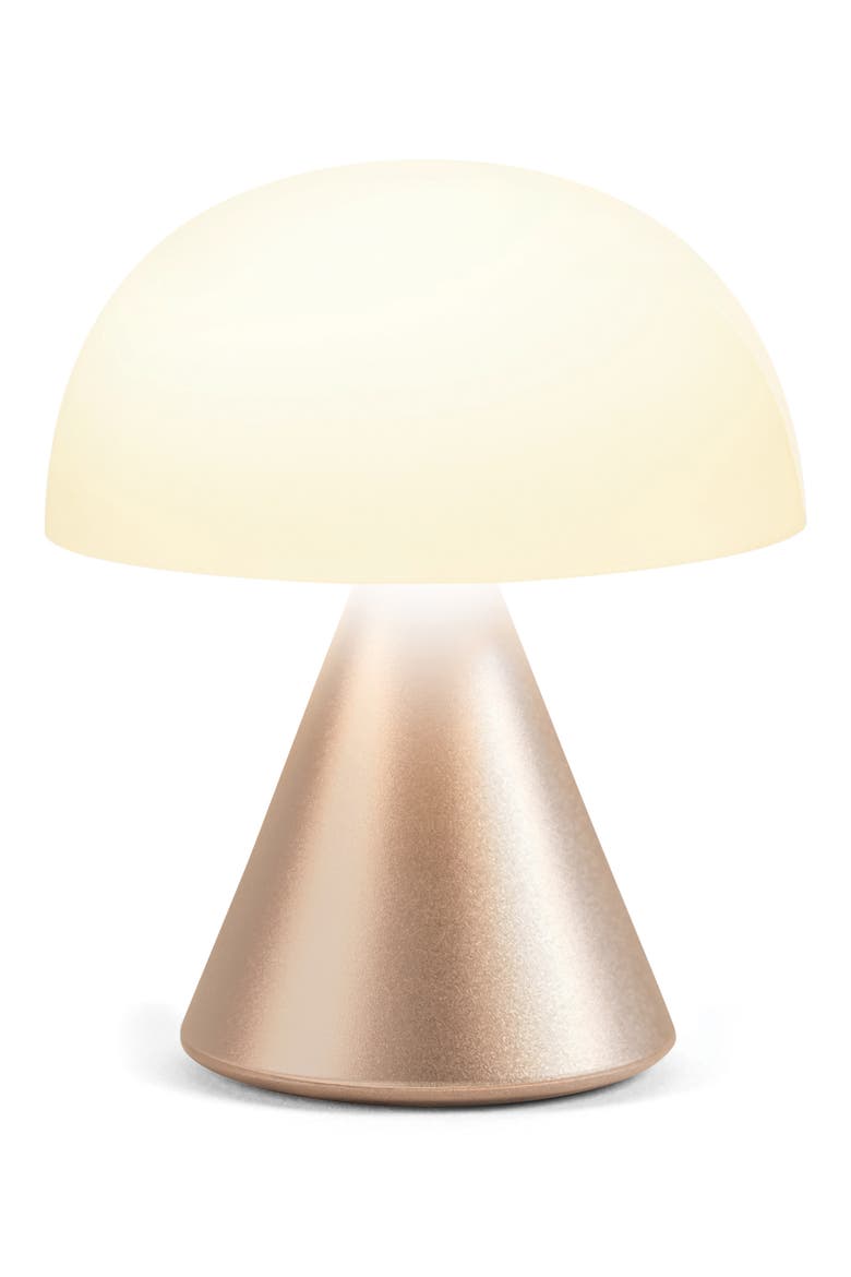MINA LED Mini Rechargable Lamp, Alternate, color, ALU LIGHT GOLD