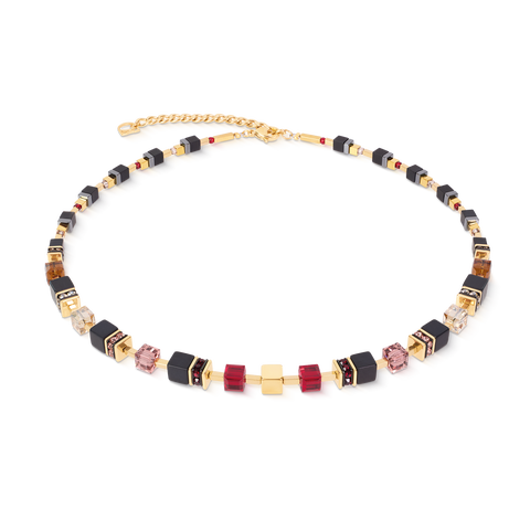 GeoCUBE® Precious Classic Necklace Ruby Noir