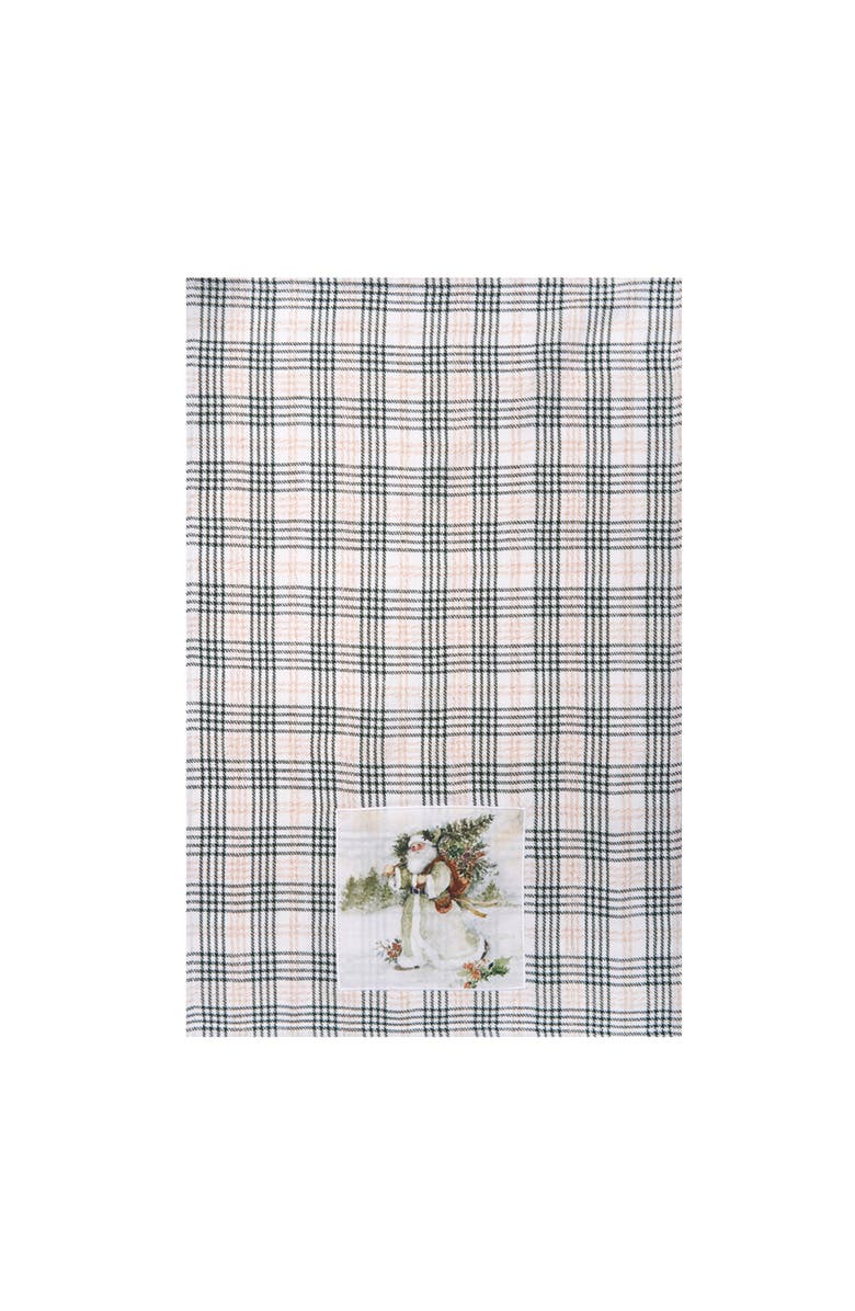 C&F Home Woolland Santa & Tree Towel, Alternate, color, Green