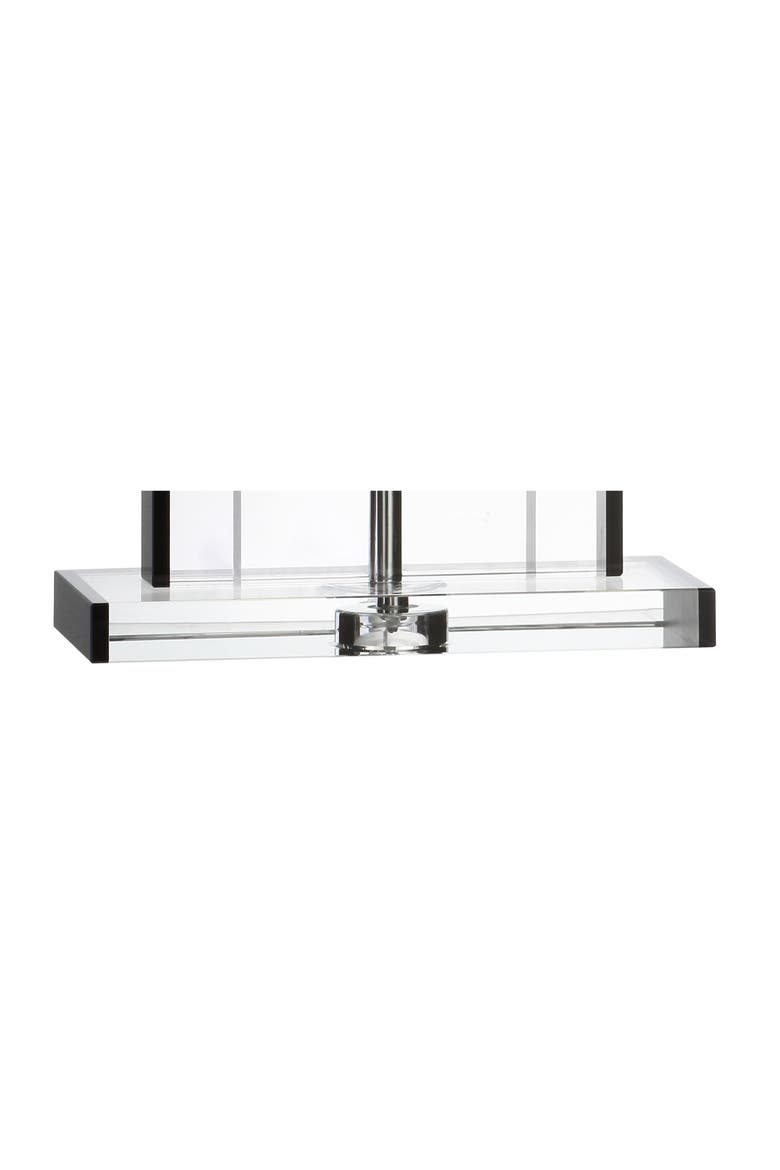 Parish 26" Crystal LED Table Lamp, Clear/Black, Alternate, color, Clear/Black
