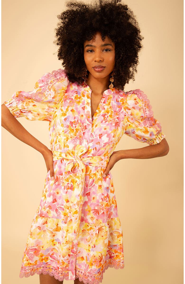 Hale Bob Hayden Linen Dress, Main, color,