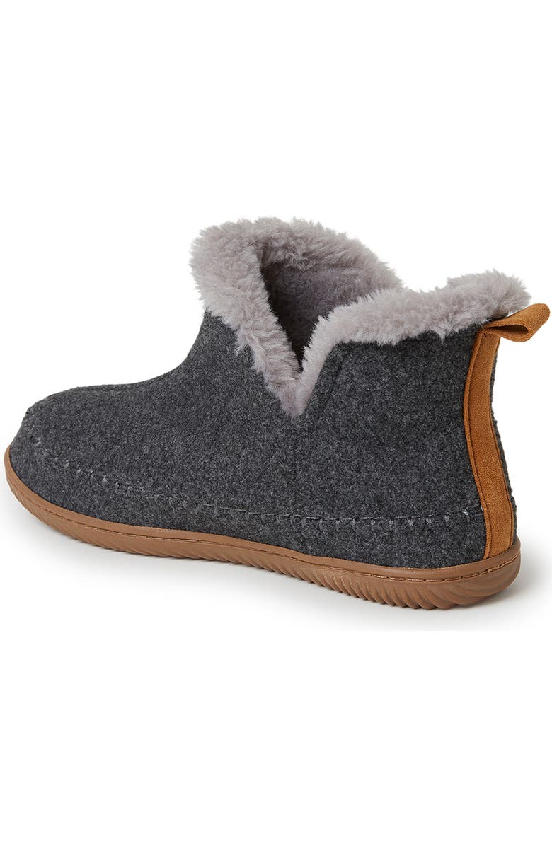 DEARFOAMS Brixen Bootie Slipper, Alternate, color, Dark Heather Grey