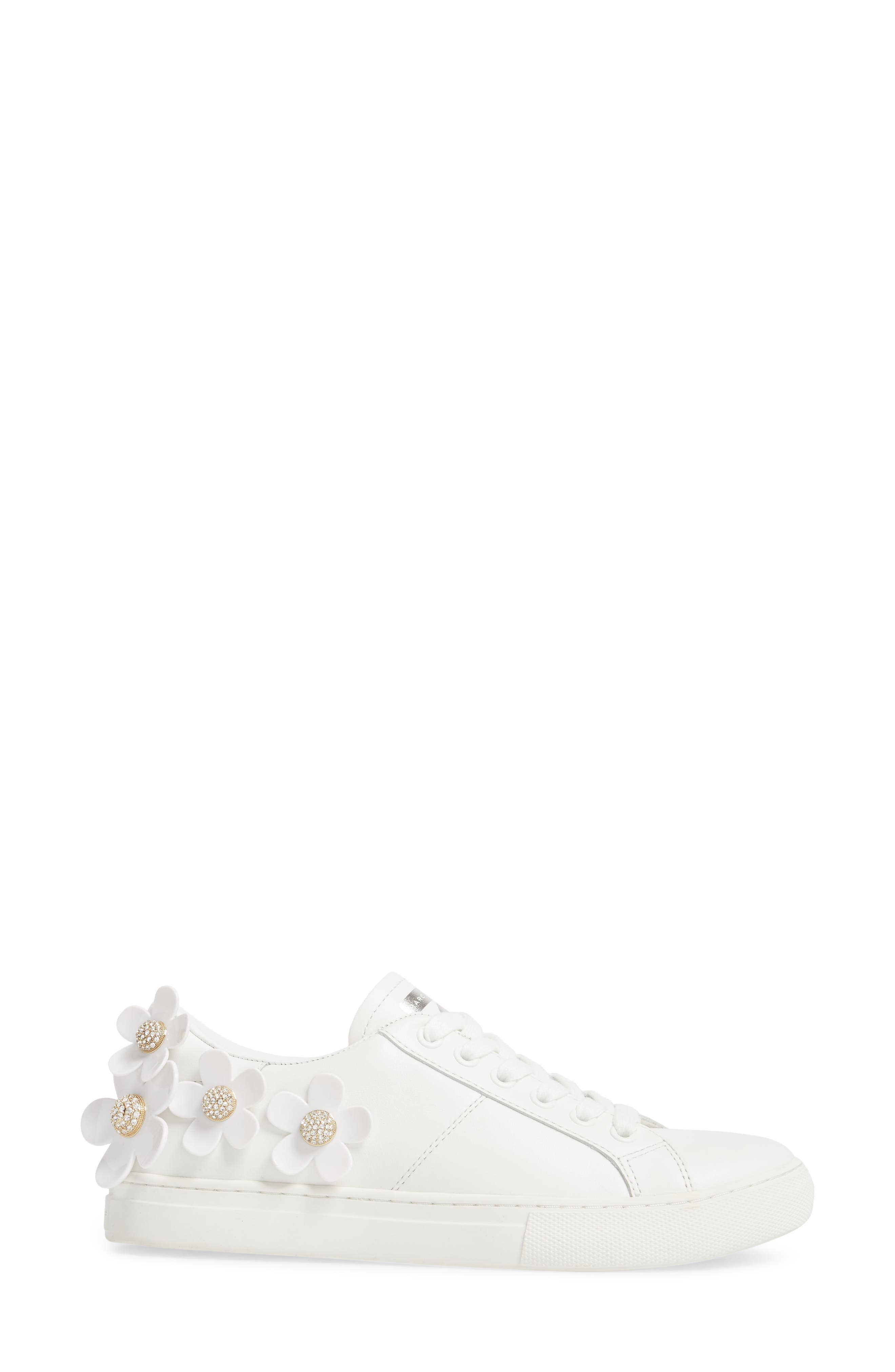Marc Jacobs Daisy Studded Floral Sneaker, Alternate, color, 