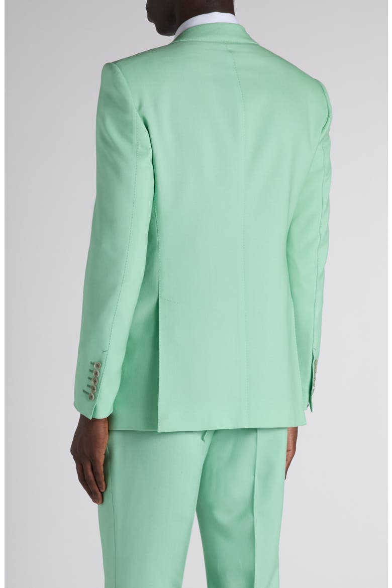 Compact Hopsack Blazer, Alternate, color, AQUAMARINE