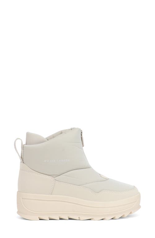 Pajar Gala Front Zip Waterproof Platform Ankle Bootie In Gray