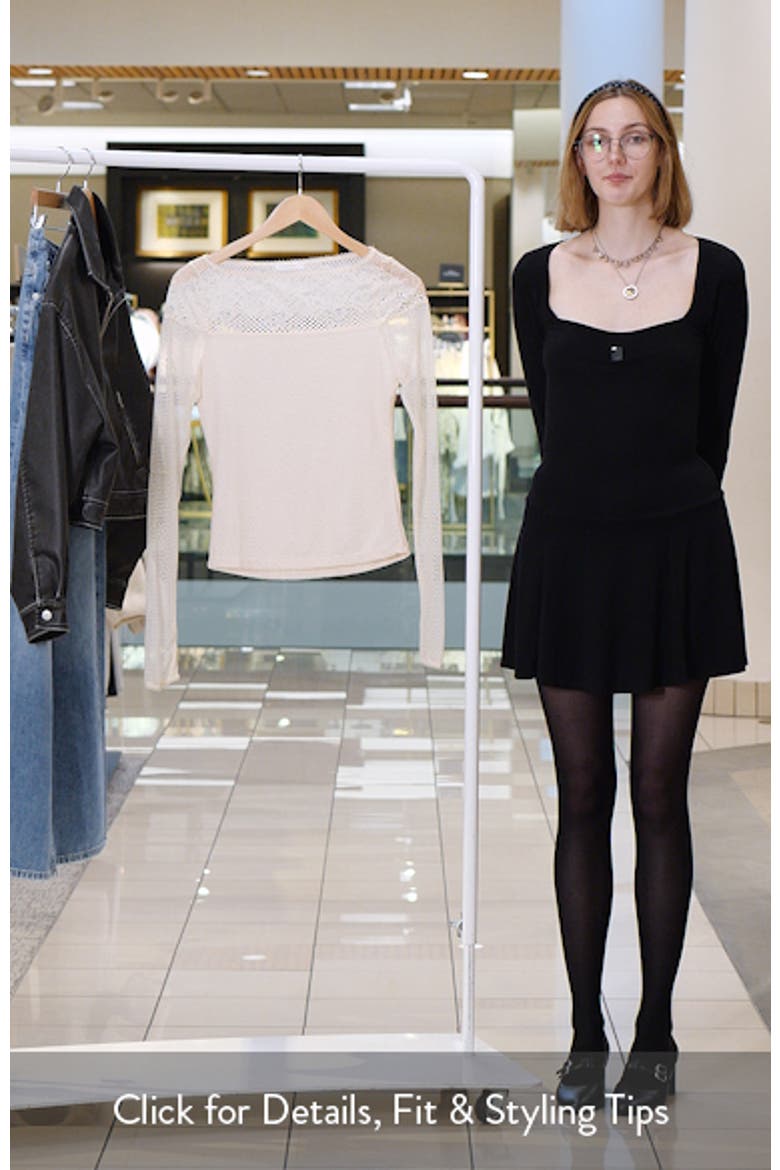 Night Mode Layering Long Sleeve Mesh Top video