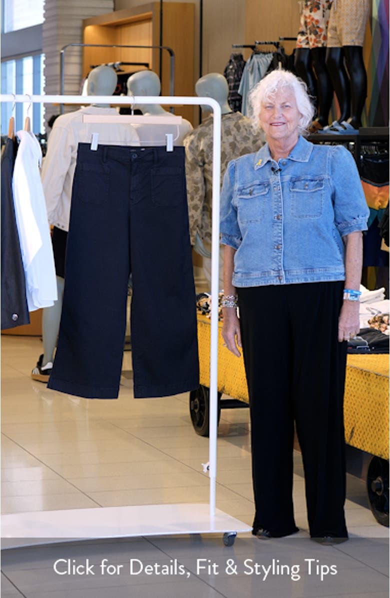 Stretch Cotton Twill Crop Pants, sales video thumbnail