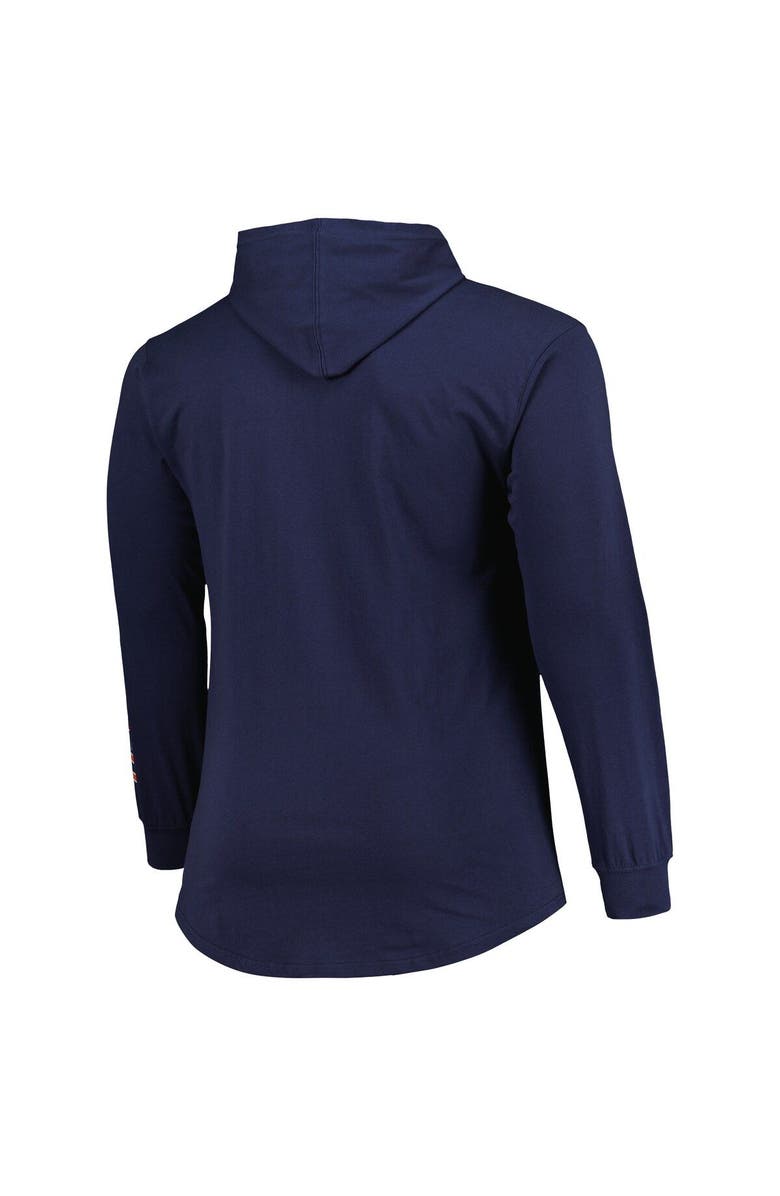 FANATICS Men's Fanatics Branded Navy Chicago Bears Big & Tall Front Runner Pullover Hoodie, Alternate, color,