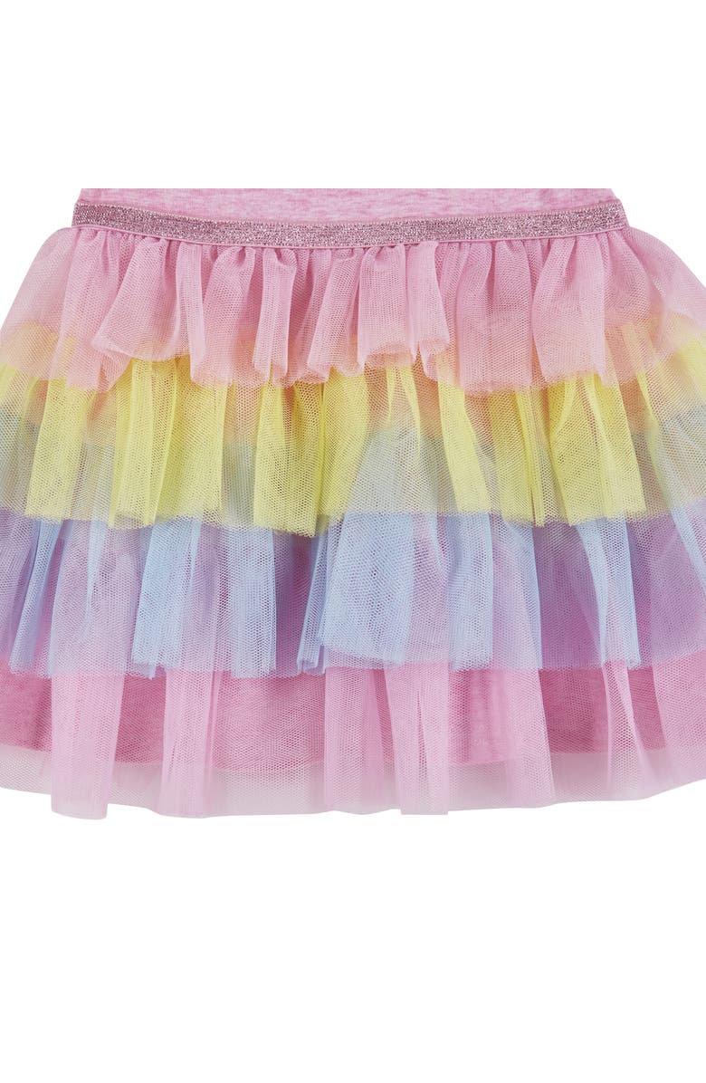 Andy & Evan Puff Sleeve Tiered Dress, Alternate, color, Pink Puff