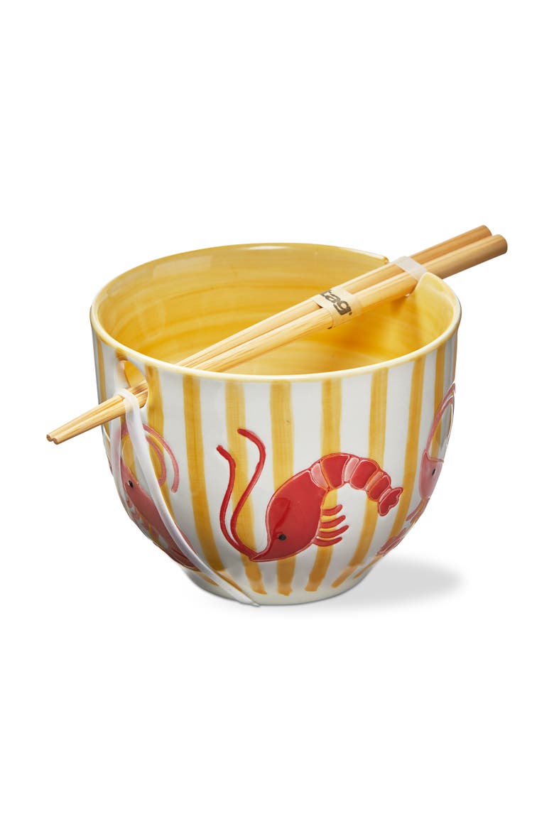 Shrimp Noodle Bowl S/2 Multi Stoneware Everyday, Main, color, Beige