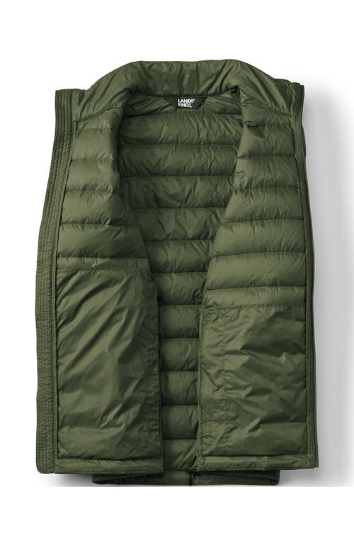 Lands' End Wanderweight Ultralight Packable Hooded Down Jacket In Green