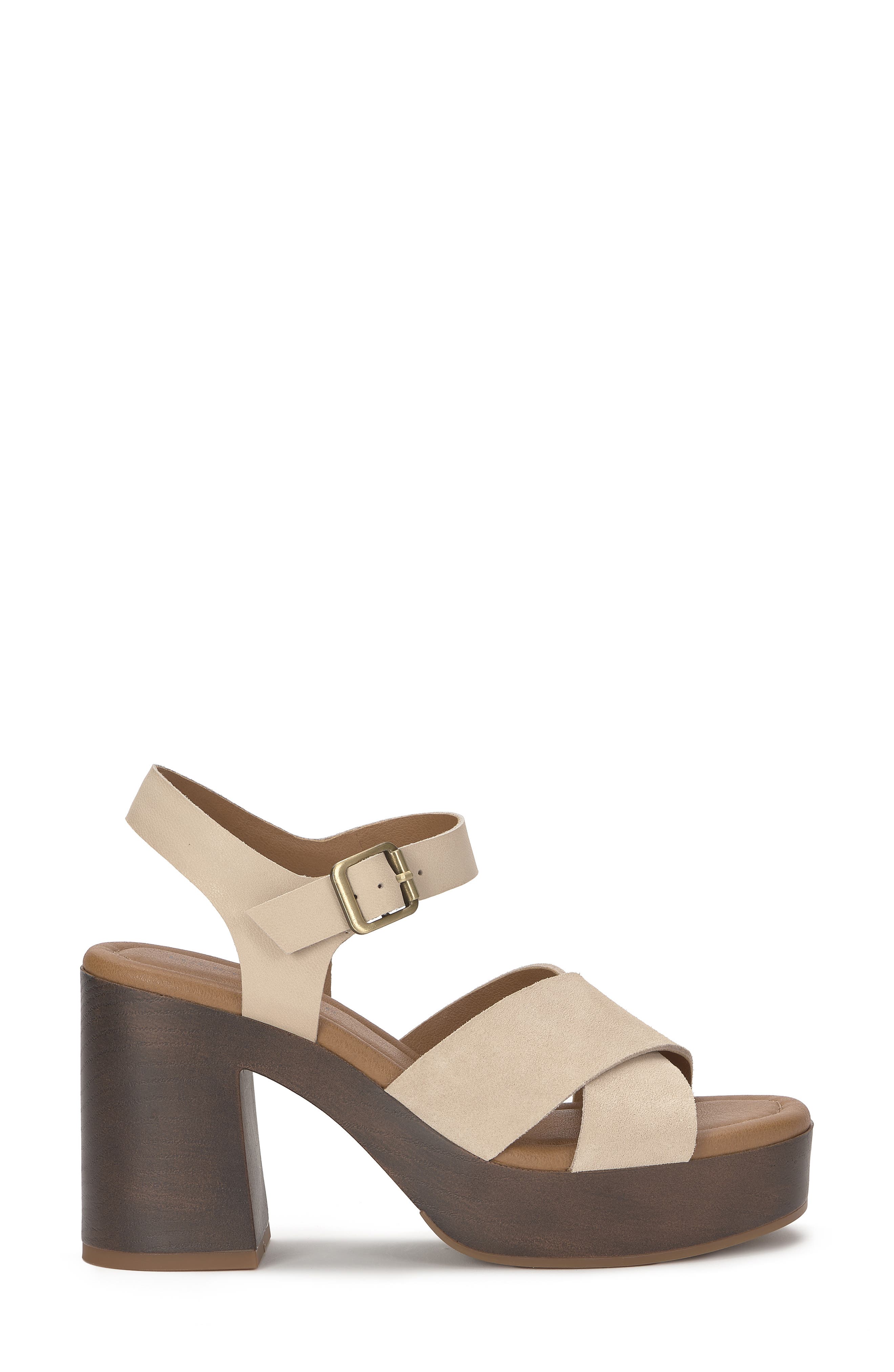 Lucky Brand Carsen Platform Sandal, Alternate, color, Cannellini