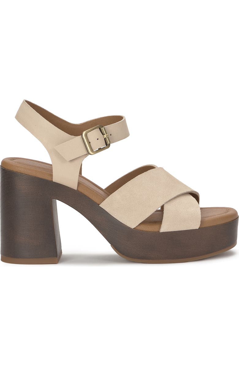 Lucky Brand Carsen Platform Sandal, Alternate, color, Cannellini
