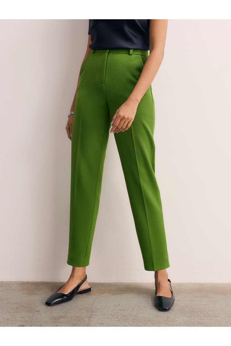 Tavira Sculpt Crepe Pants, Main, color, Green
