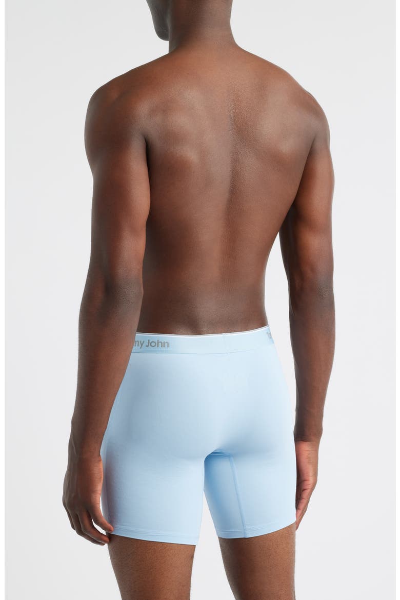 Micro Stretch 4-Pack 6-Inch Boxer Briefs, Alternate, color, CANAL, BLUE, INDIGO, BLUES