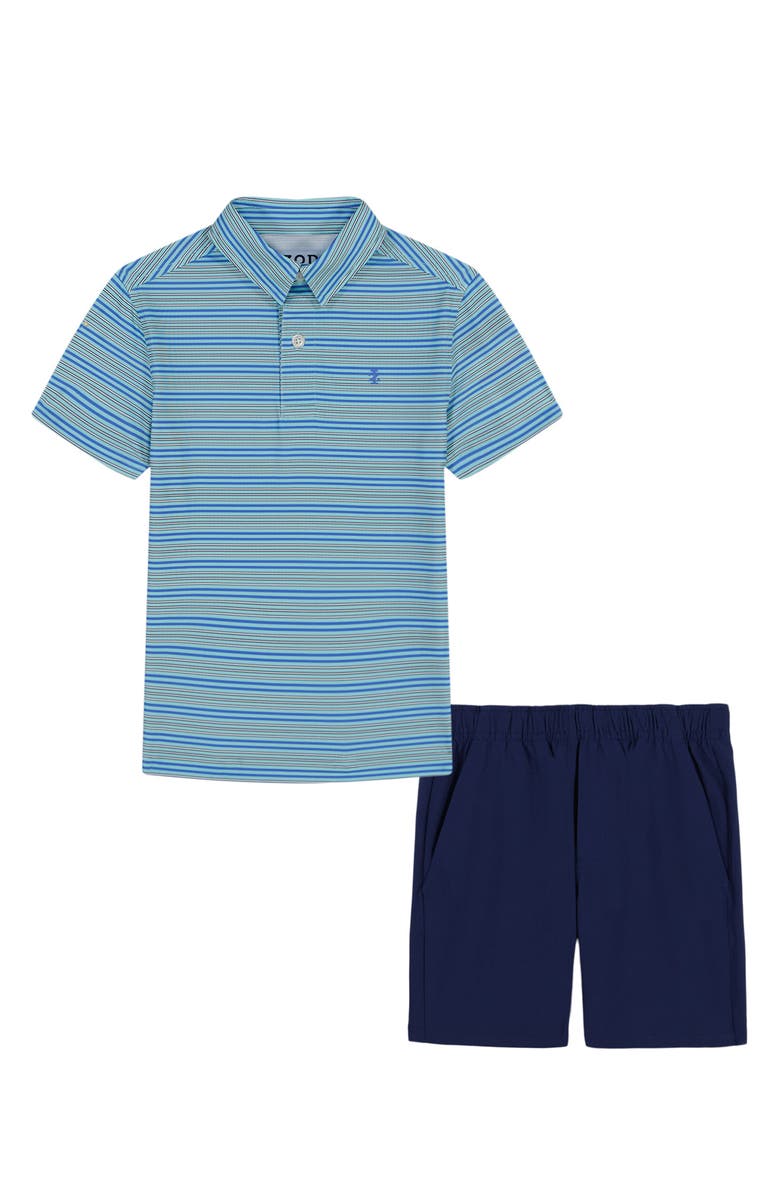 IZOD Kids' Stripe Polo & Shorts Set, Main, color,