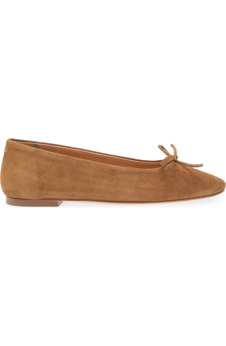 aeyde Delfina Ballet Flat, Alternate, color, Tobacco
