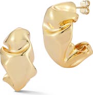 GLAZE JEWELRY Abstract Bold Hoop Earrings