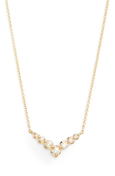 Vivian Lily Graduating Diamond Necklace