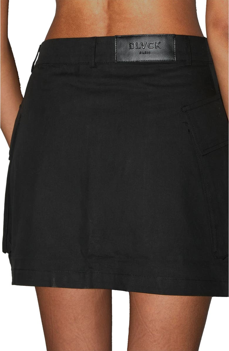 Blvck Paris Blvck Zipped Skirt, Alternate, color, Black