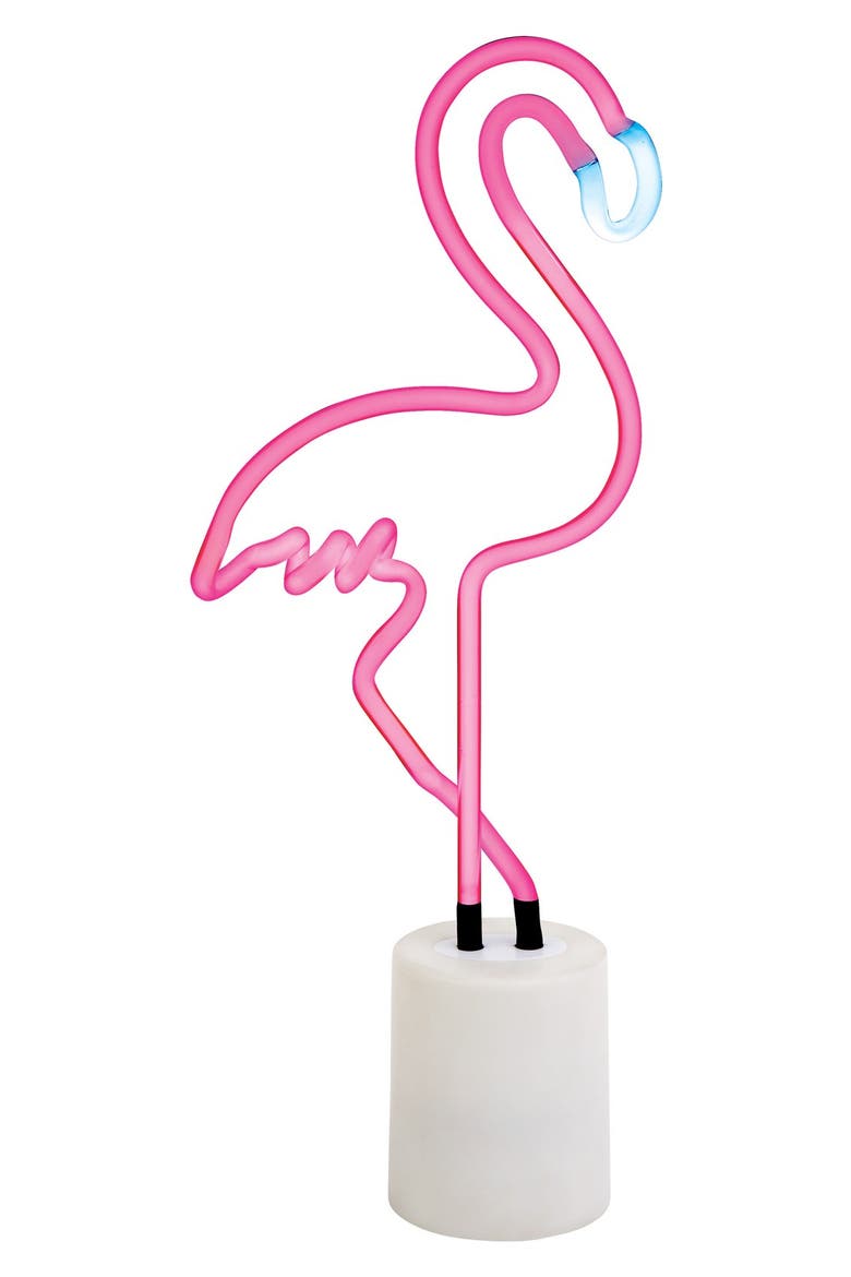 Flamingo Neon Light, Alternate, color, PINK