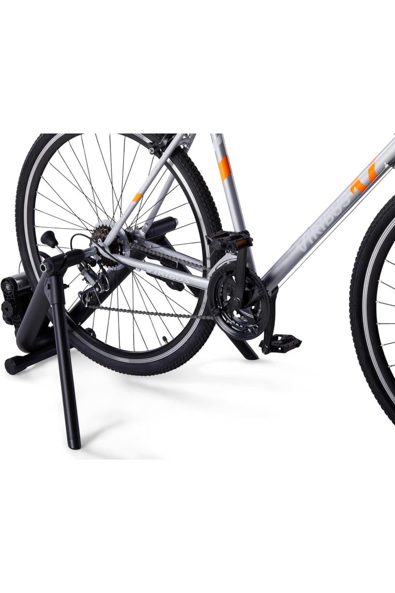 Indoor Bike Trainer with Magnetic Resistance and App Compatibility, Alternate, color, Black