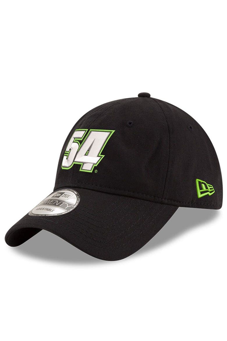 Men's New Era Black Ty Gibbs Enzyme Washed Number 9TWENTY Adjustable Hat, Main, color, Black