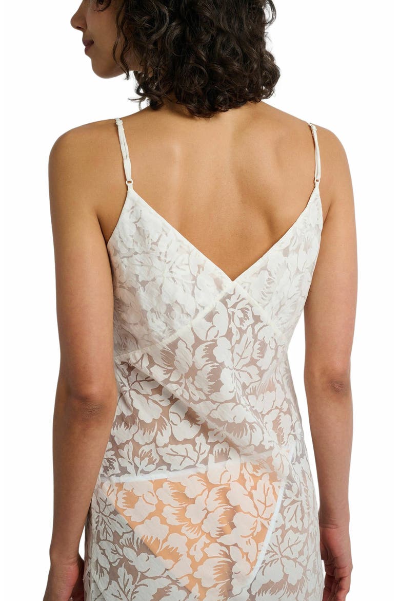 Burnout Slip Dress, Alternate, color, WHITE
