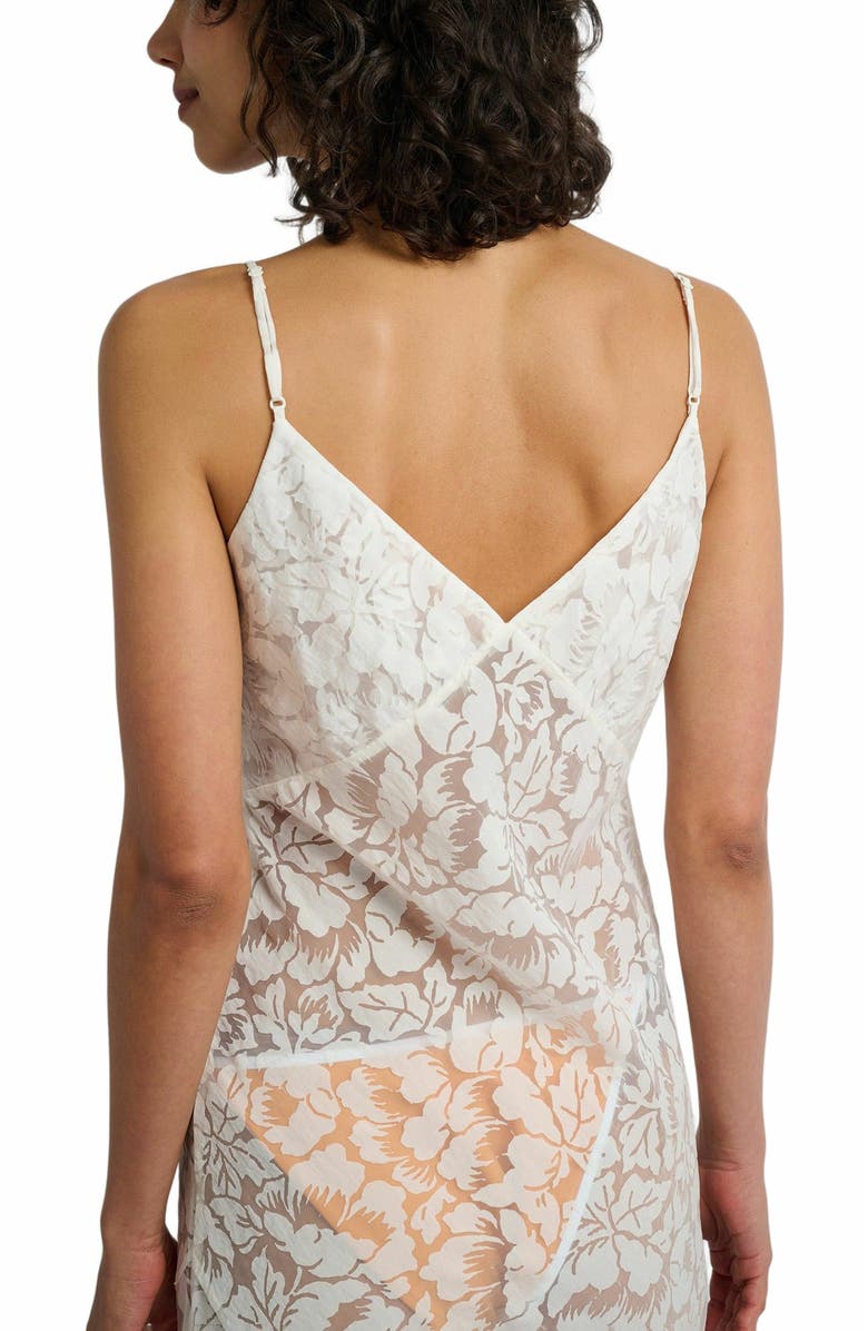 Onia Burn-out Slip Dress, Alternate, color, White