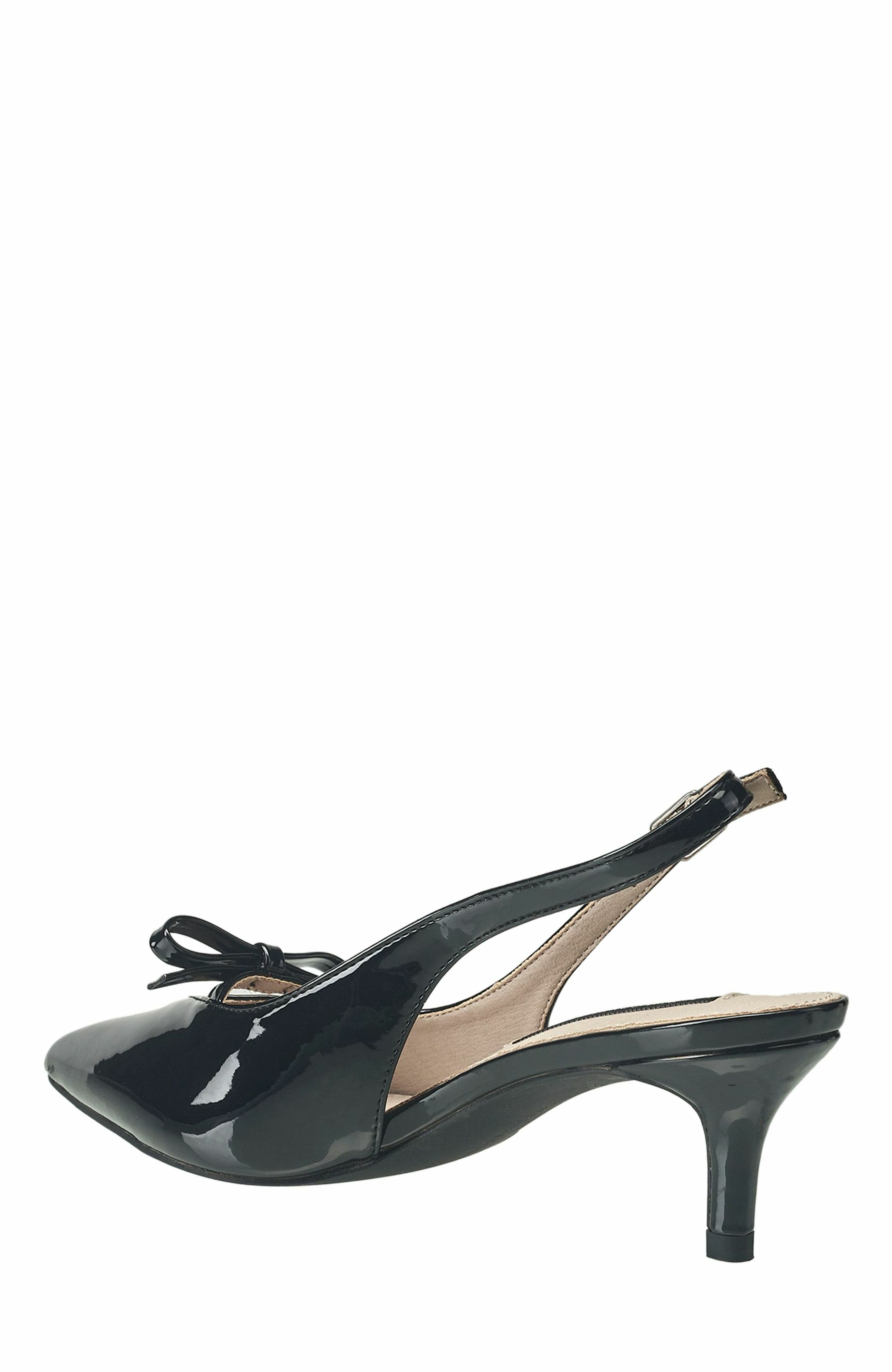 French Connection Quinny Slingback Kitten Heel, Alternate, color, Black