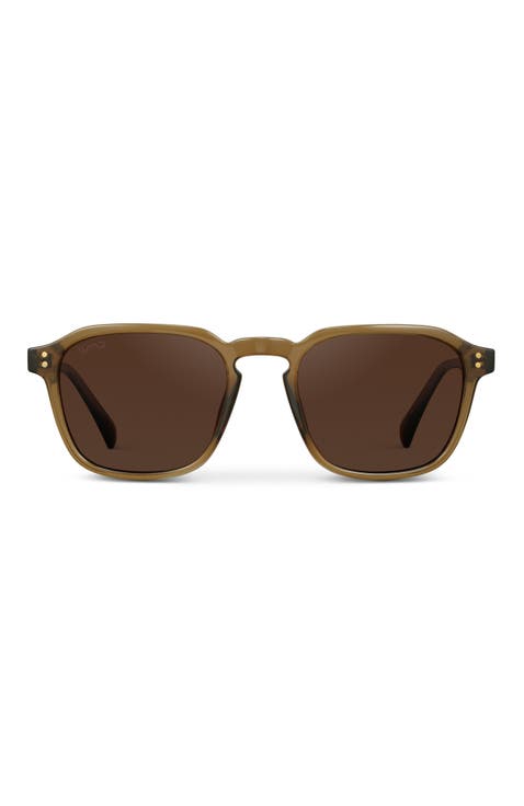 Francis - 52mm Geometric Square Polarized Sunglasses