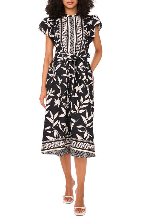 Tie Waist Midi Dress