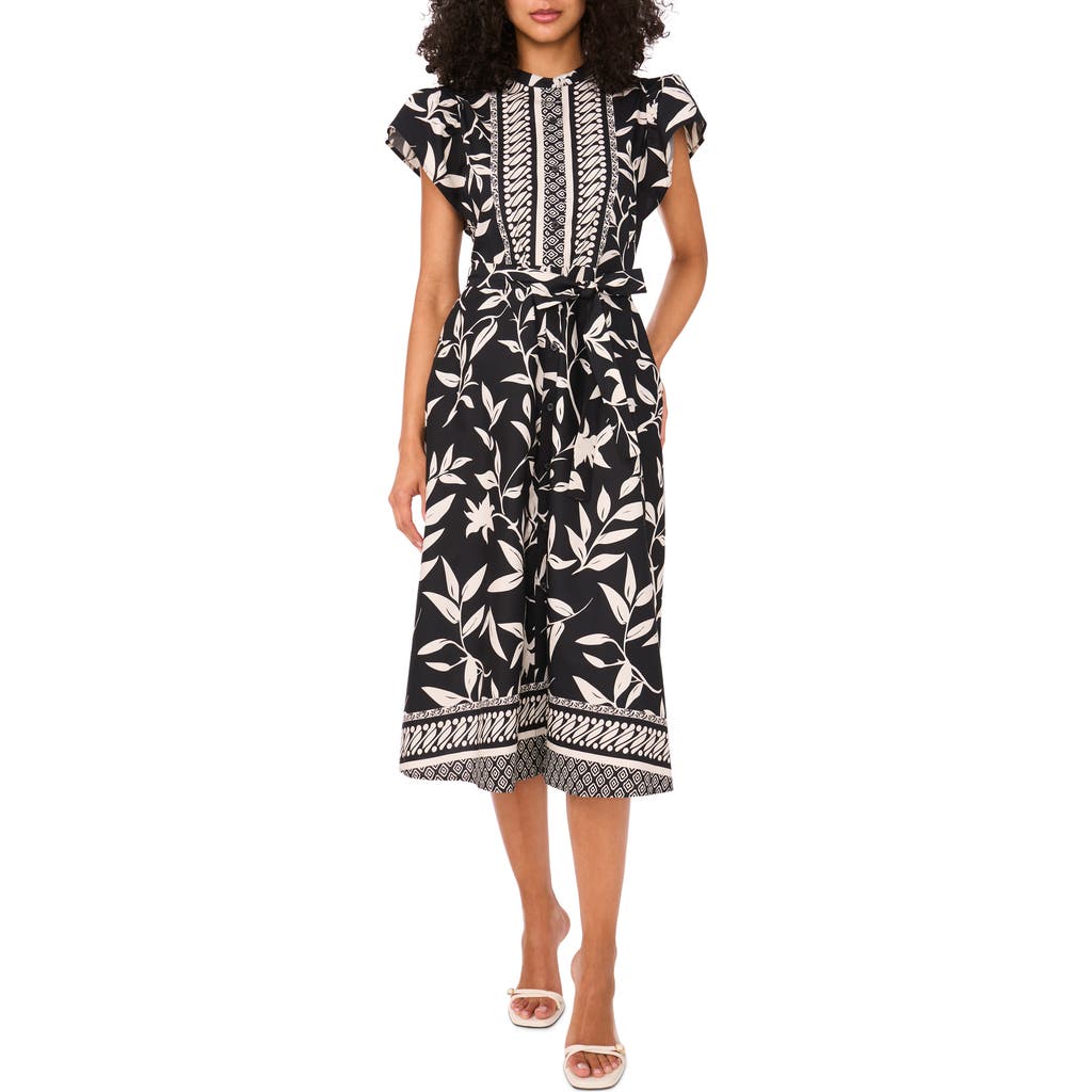 Halogen ® Tie Waist Midi Dress In Black