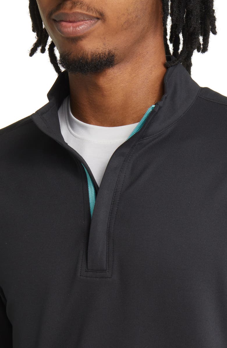 Swannies McKinnon Quarter Zip Golf Pullover, Alternate, color, Black-Marine