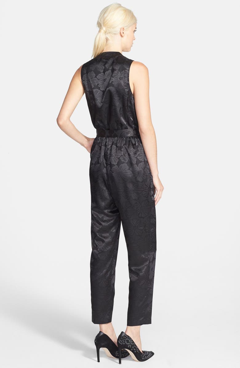 ASTR the Label ASTR Floral Jacquard Jumpsuit, Alternate, color,