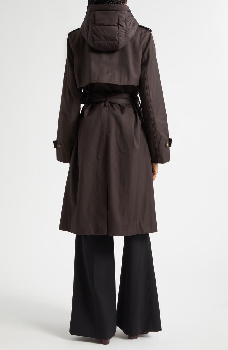 Reiss Azura Hooded Double Breasted Trench Coat, Alternate, color, 