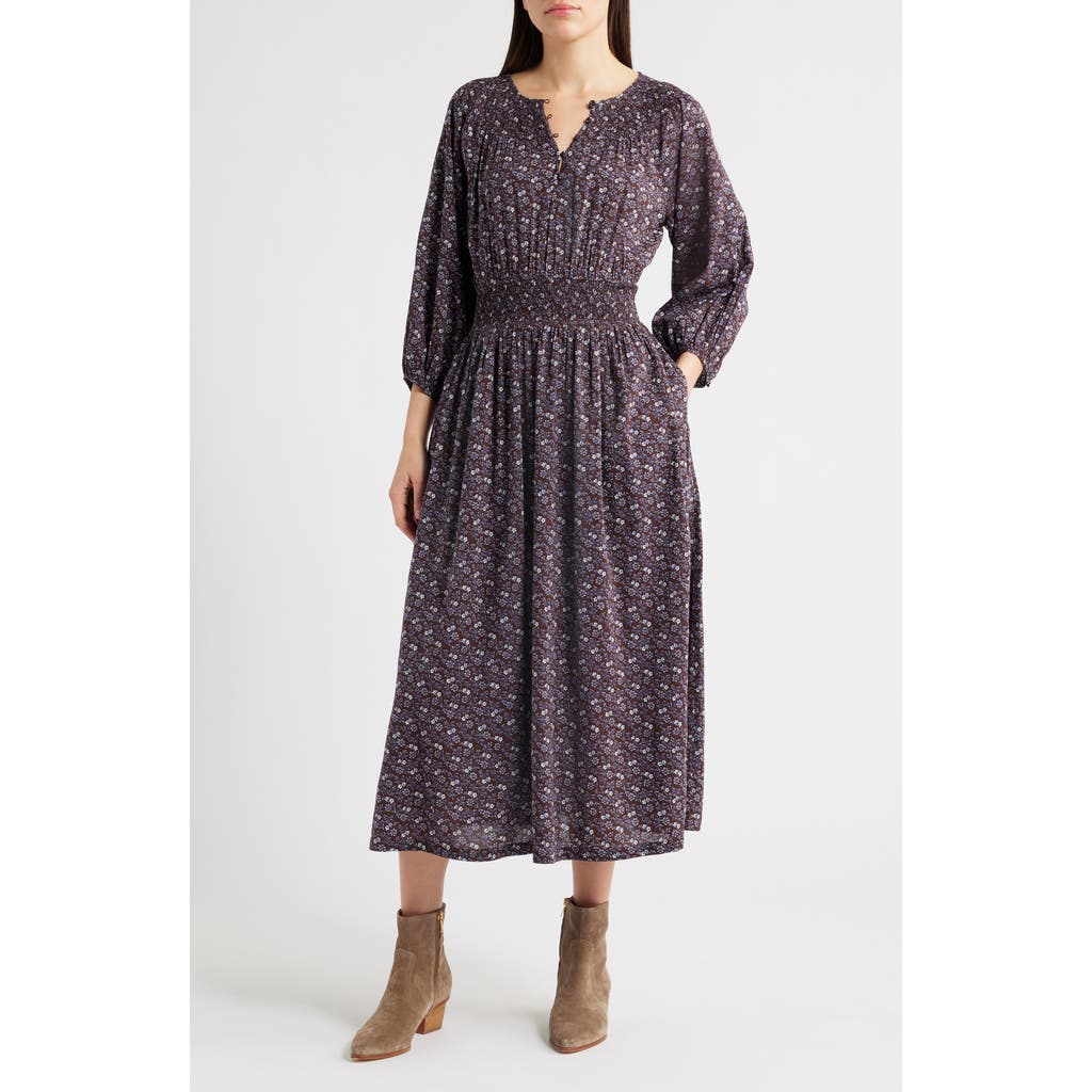 Madewell Evelyn Ditsy Floral Long Sleeve Midi Dress