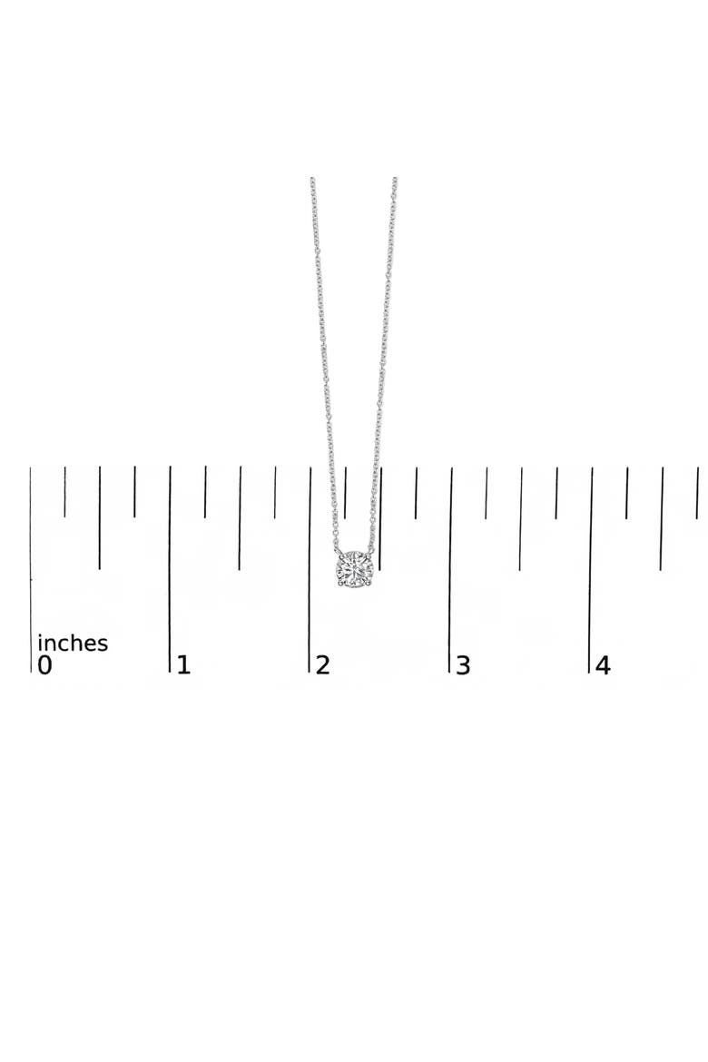 14K White Gold 1.00 Cttw Lab Grown Diamond Solitaire Pendant, Alternate, color, White Gold