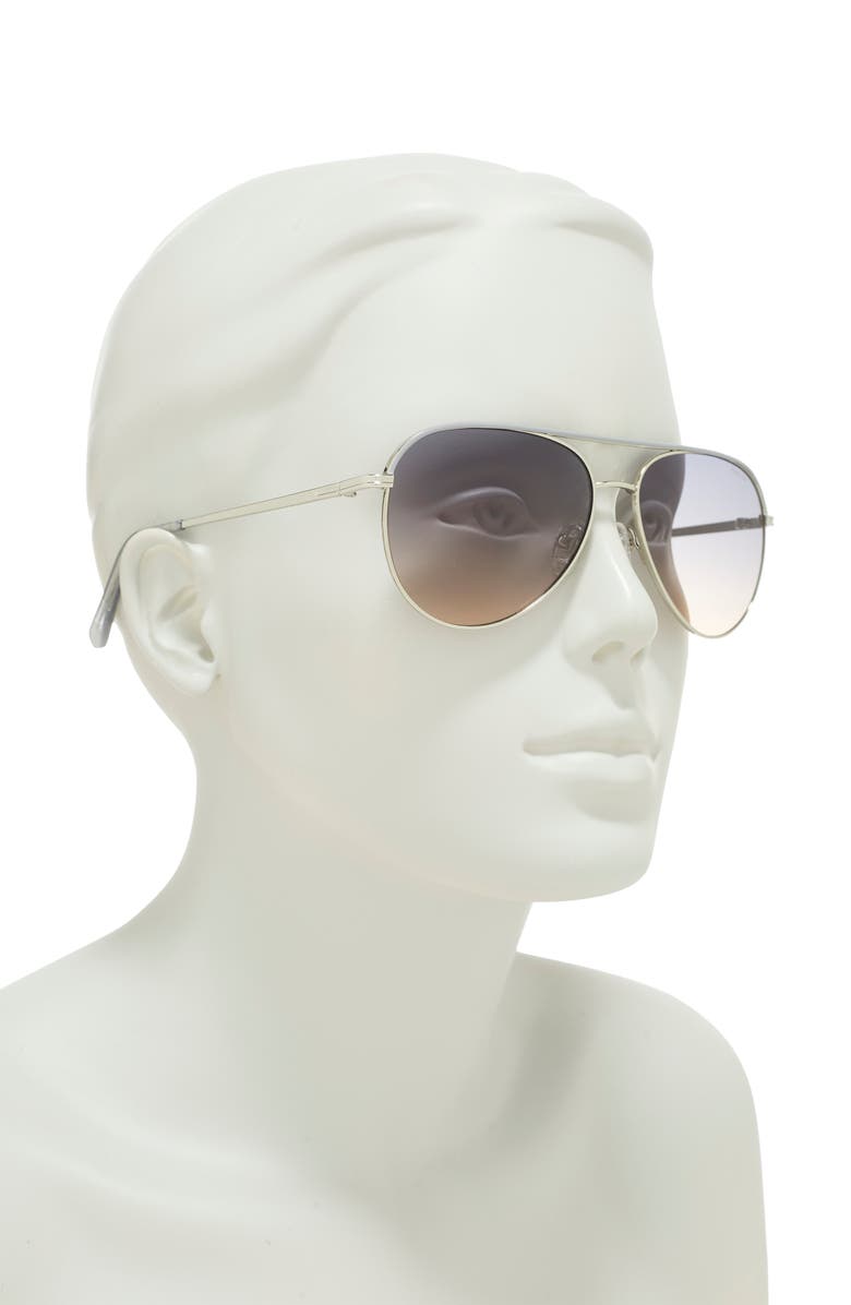 Reaction Kenneth Cole 59mm Aviator Sunglasses, Alternate, color, 
