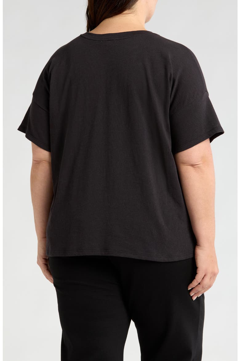 Organic Cotton Crewneck T-Shirt, Alternate, color, BLACK
